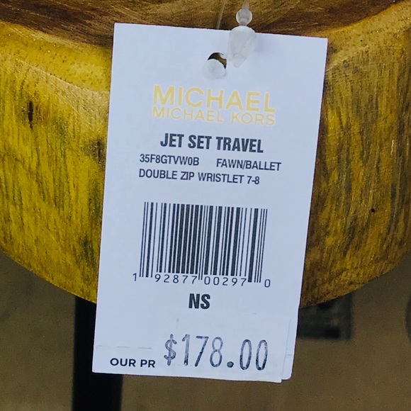 Michael Kors Jet Set Travel Double Zip Wristlet - Picture 8 of 8